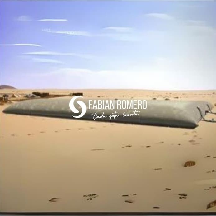 Flexible hydrocarbon tank of 100,000 liters