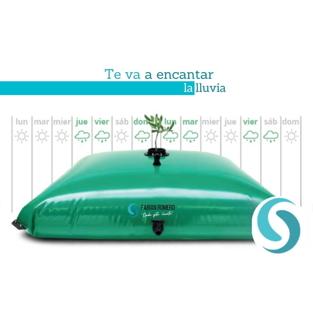 Flexibler Regentank mit 15.000 Litern