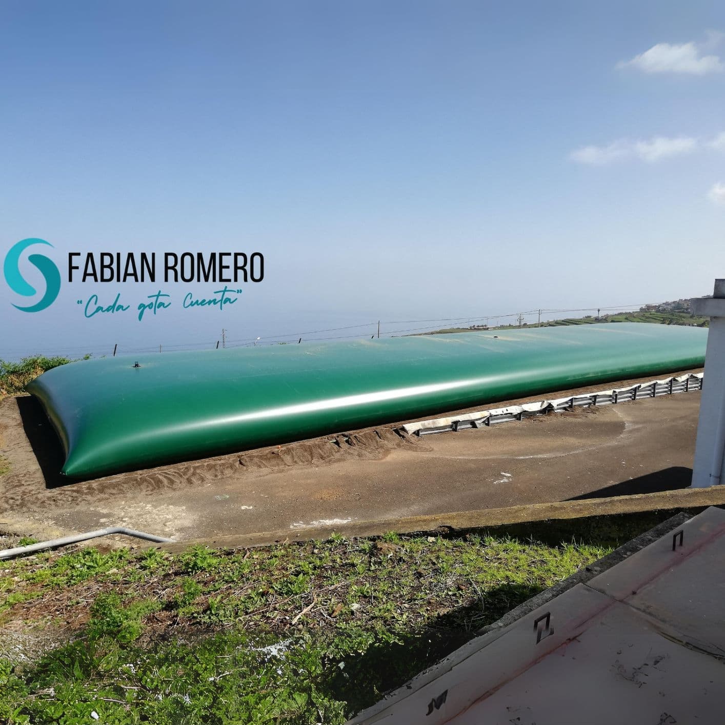 Flexibler tank zur bewässerung von 80.000 liter